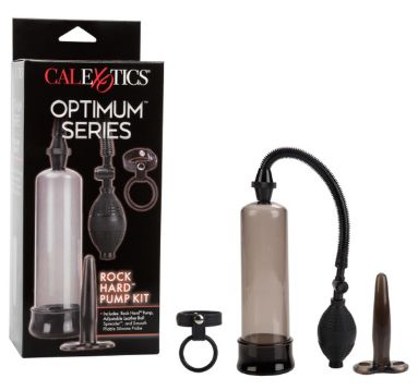 Optimum Series® Rock Hard™ Pump Kit, Color: Black, Variation1: Pump-Erection Enhancer