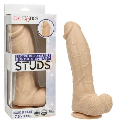 Silicone Rechargeable Big Dick Energy Studs®, Color: Ivory