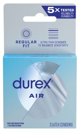 Durex Air Condom, Size: 3pk