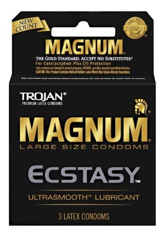 Trojan Magnum Ecstasy Condoms, Size: 3 Count