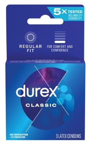 Durex Classic, Size: 3 Pack