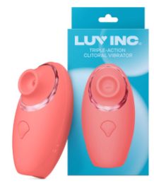 Tv11: TRIPLE-ACTION CLITORAL VIBRATOR - CORAL
