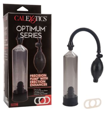 Optimum Series® Precision Pump® With Erection Enhancer, Color: Black, Variation1: Pump-Erection Enhancer