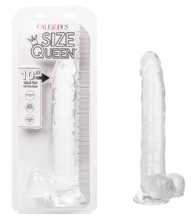 Size Queen® 10"/25.5 cm, Color: Clear