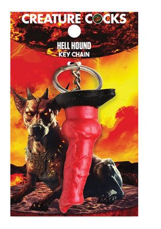 Creature Cocks Hell-Hound Silicone Key Chain - Red