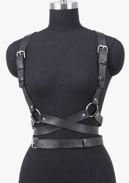 Leather Body Harness w/ Adjustable Straps