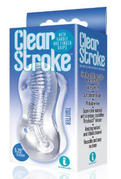 The 9's Clear Stroke Twister Masturbator