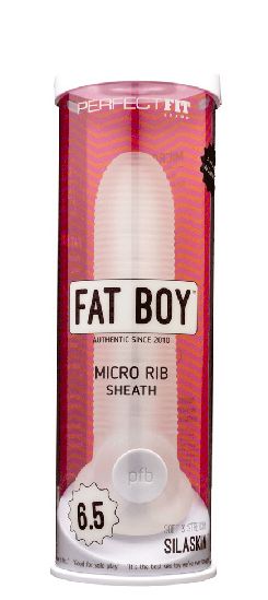 Fat Boy Micro Ribbed Sheath 6.5" Clear