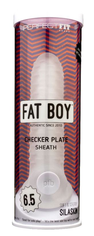 Fat Boy Checker Plate Sheath 6.5" Clear