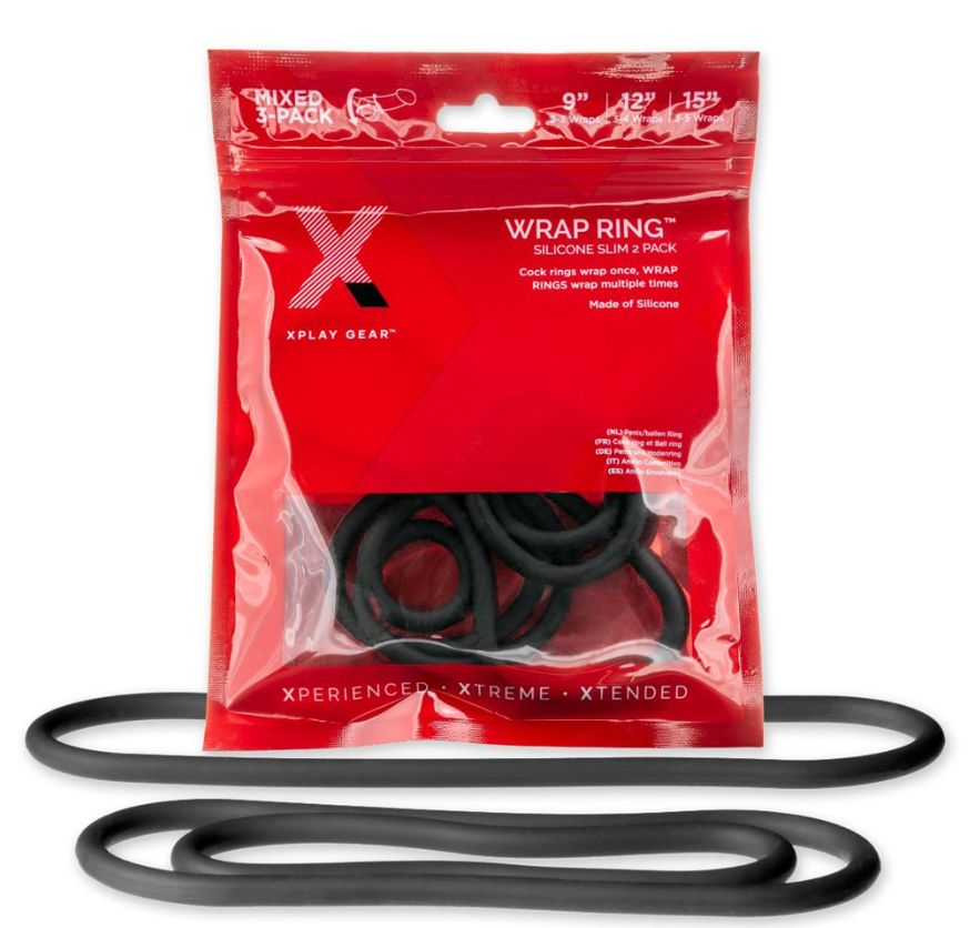 Xplay 3 Pack Silicone Thin Wrap Ring