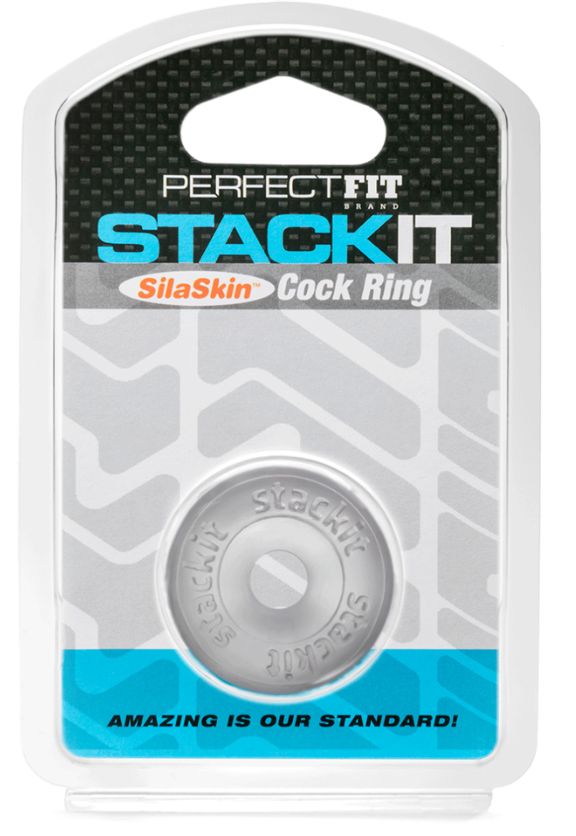 Stackit Cock Ring Clear, Color: Clear