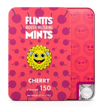 Flintts Mouth Watering Mints Cherry - F-Strength 150