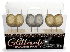 Glitterati Boobie Candle Set