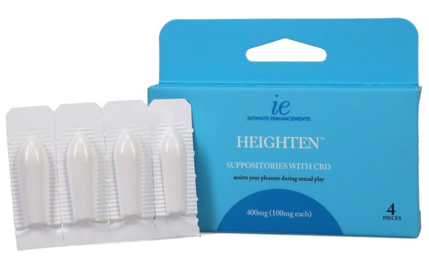 Intimate Enhancements Heighten Suppositories With Cbd Cocoa Butter 4Pc