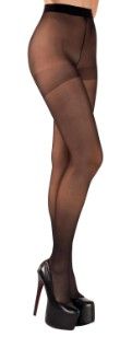 Womens Basic Sheer Tights, Color: Black, Size: S/M