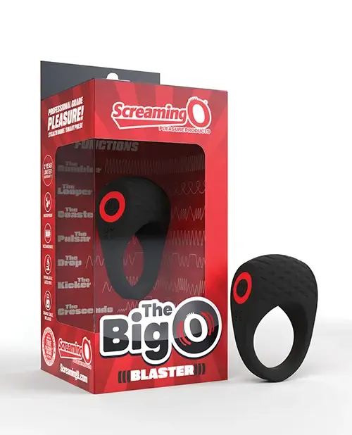 Screaming O Big O Pro Blaster Vibrating Ring - Black