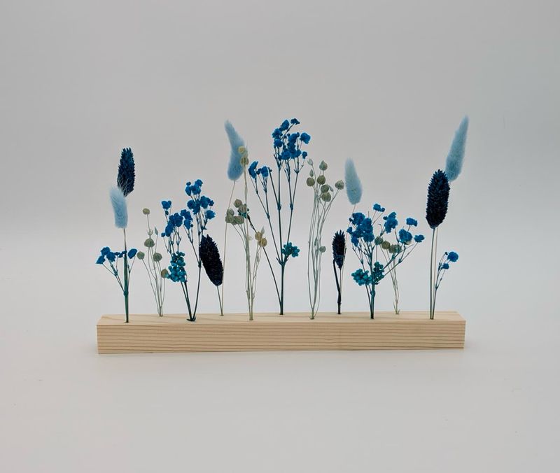 Blue Floral Flower Bar