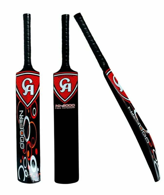 CA NJ 3000 Cricket Fiber Bat - Tape Ball &amp; Tennis Ball Cricket Bat