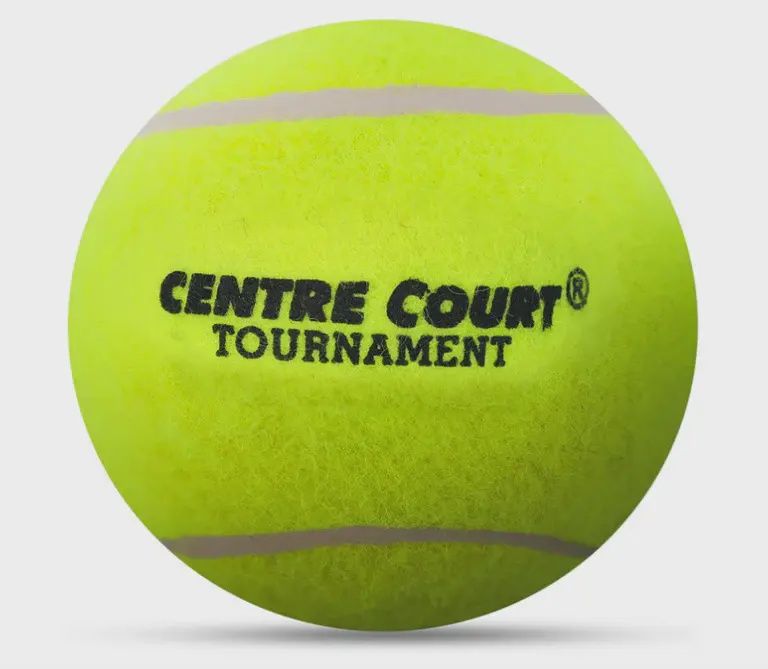 Centre Court Yellow Heavy Cricket Tennis Balls (Pack of 6)