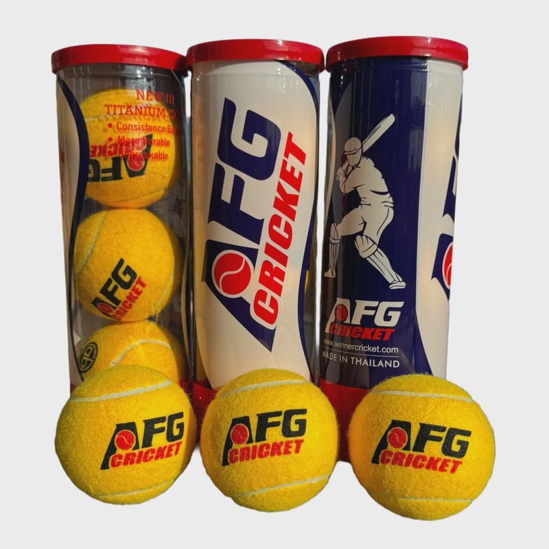 AFG Tennis Cricket Ball – Pack of 3