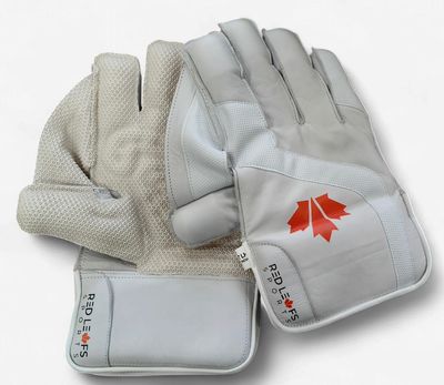 Red Leafs Signature Wicket Keeping Gloves - White