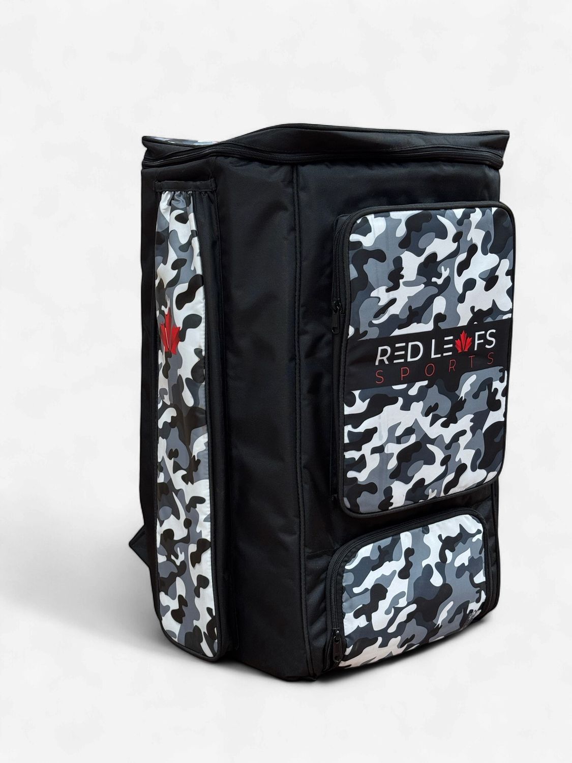 Red Leafs Camo Duffle Bag - Grey