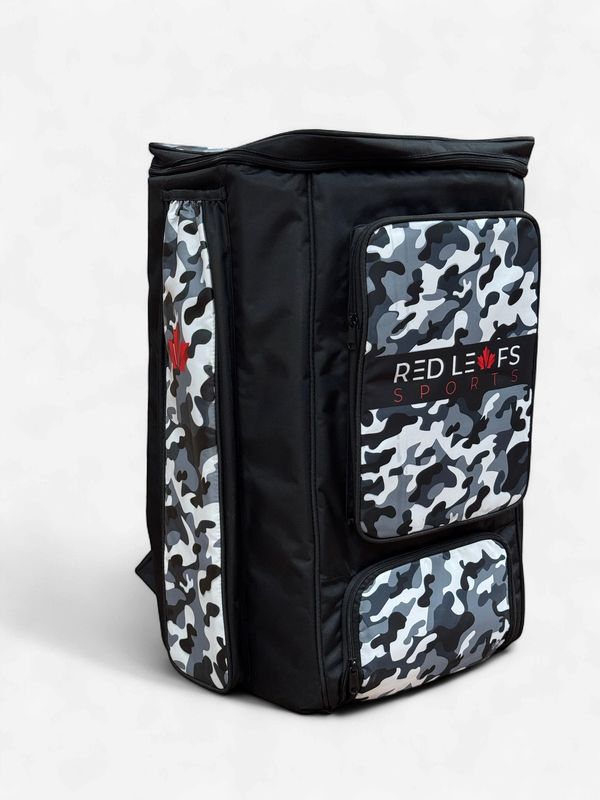 Red Leafs Camo Duffle Bag - Grey