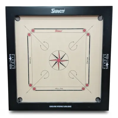 Surco Winit Speedo Carrom Board-35"X35"-Indian Birch-8mm