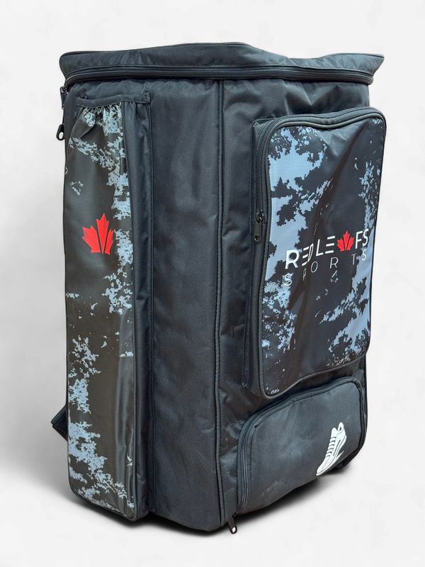 Red Leafs Camo Duffle Bag - Black