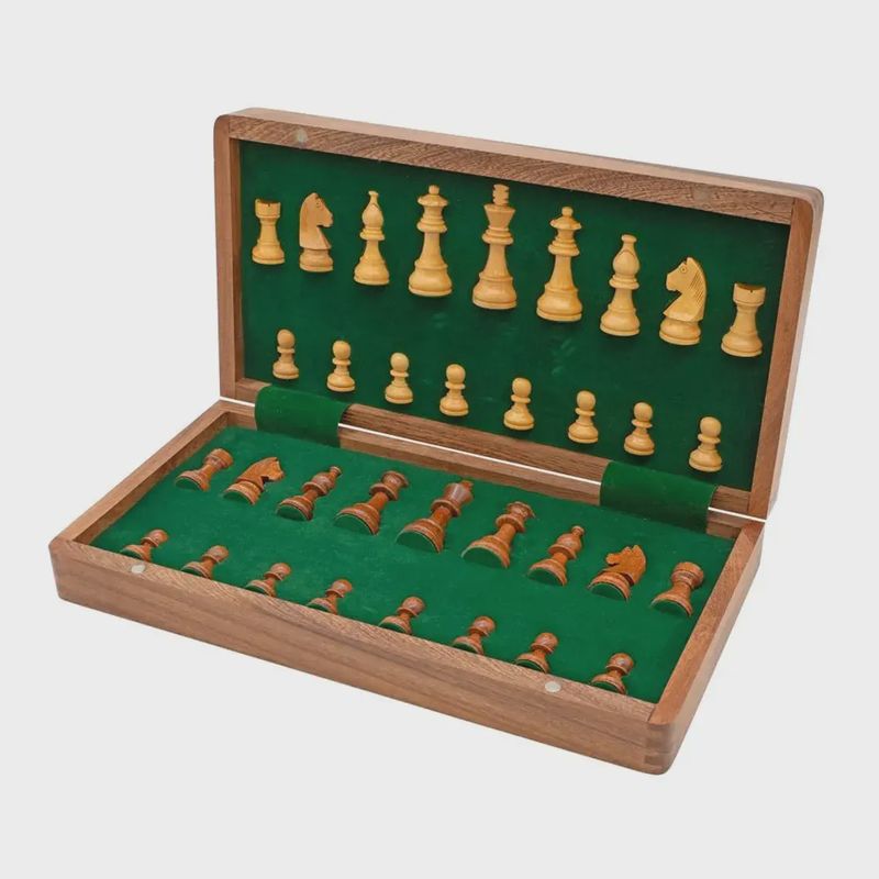Surco Chess Set - 14 Inches -Wooden Folding