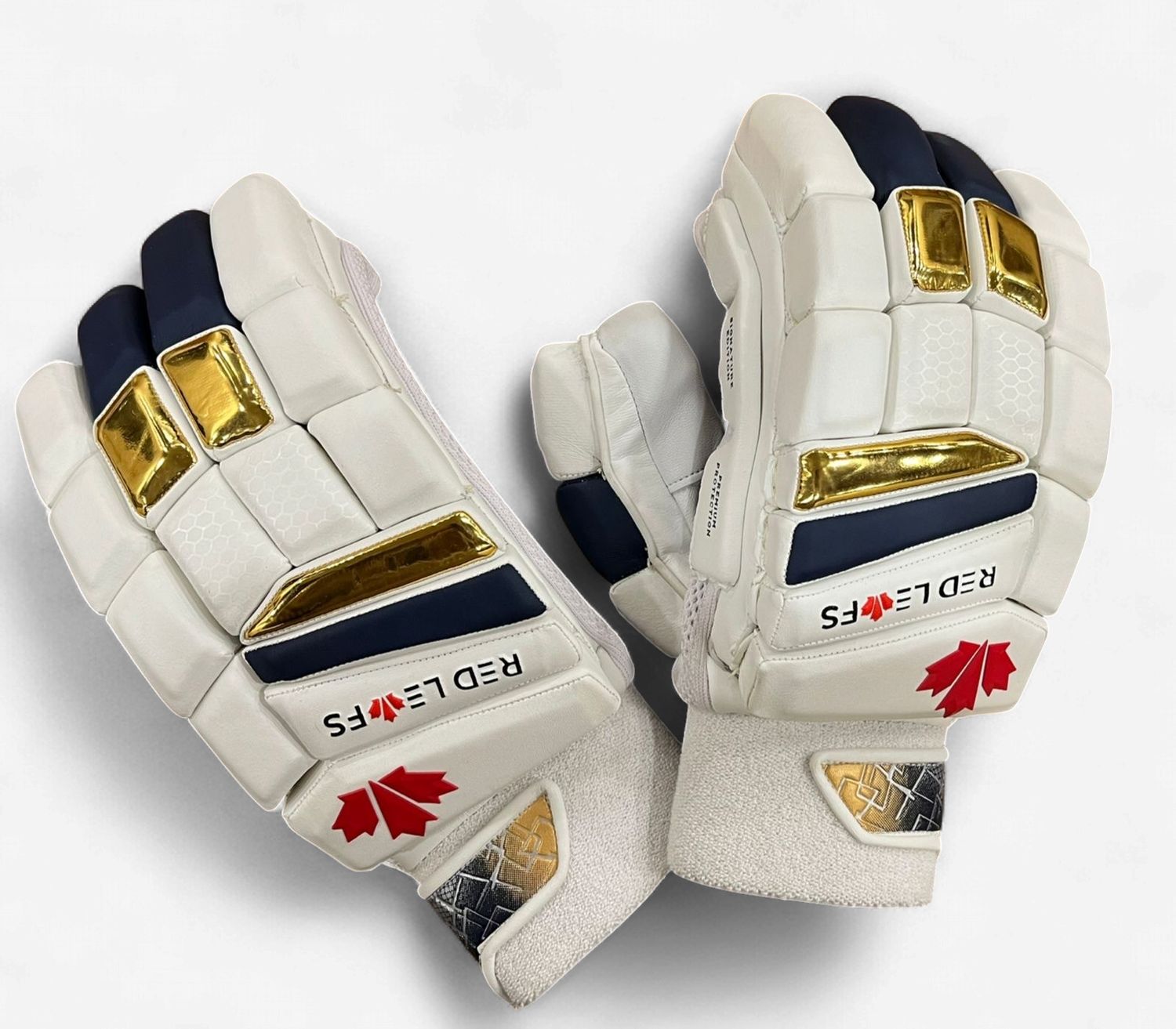 RLS Batting Gloves - Signature Edition - Navy/Gold, RH/LH: Left Hand