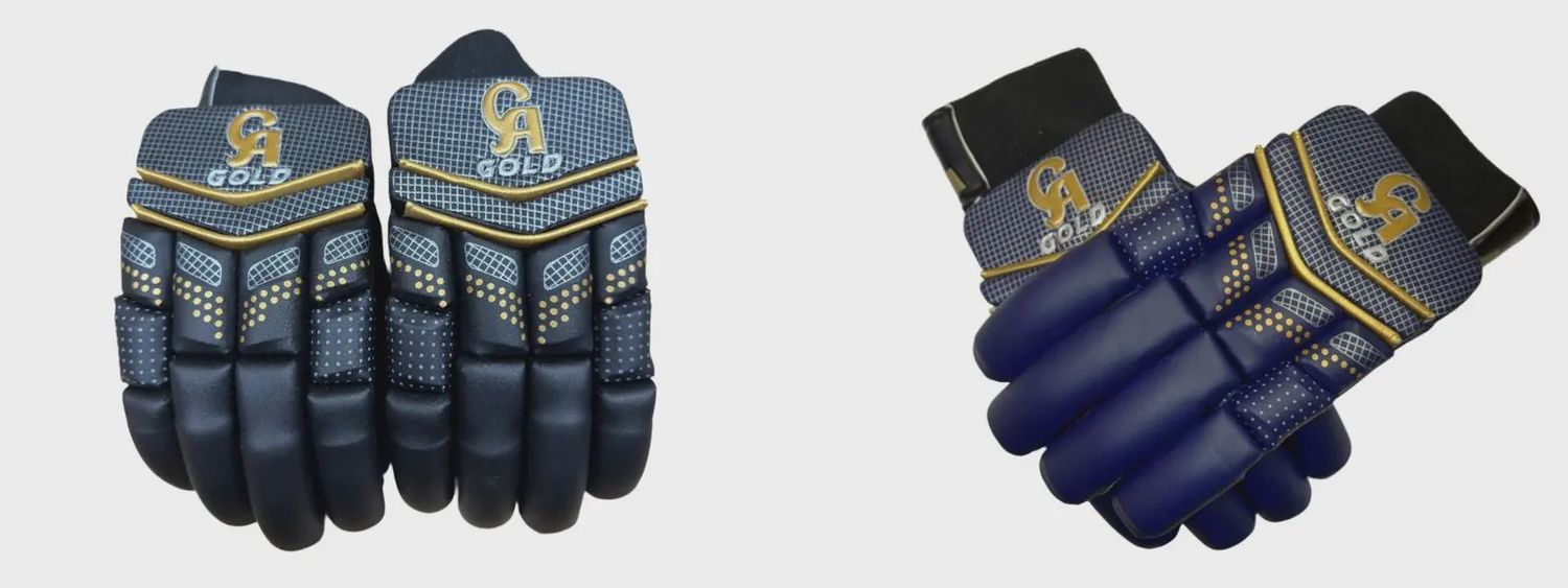 CA Batting Gloves - 20000 Gold, Color: Navy Blue, RH/LH: Left Hand