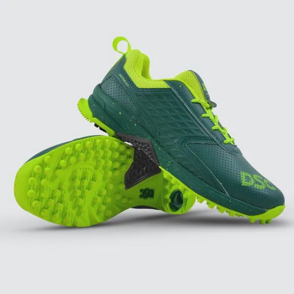 DSC Jaffa 22 Cricket Shoes - Dark Green, Shoe Size: UK10/US11