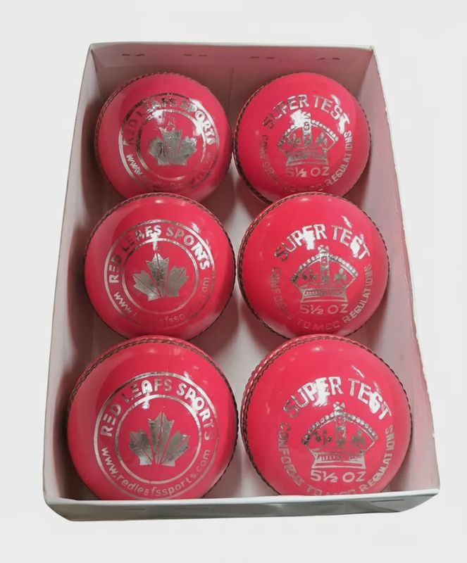 Red Leafs Super Test Cricket Leather Ball