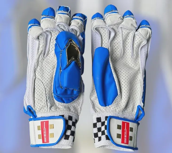 Gray Nicolls Batting Gloves - Gold Edition (BLUE)