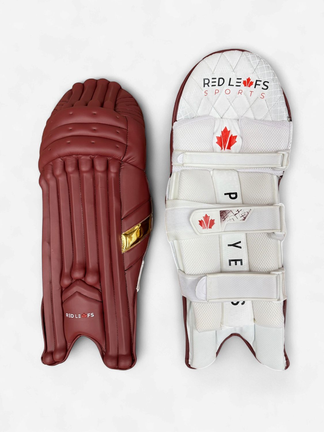 RLS Batting Pads - Player Edition - Maroon, RH/LH: Left Hand