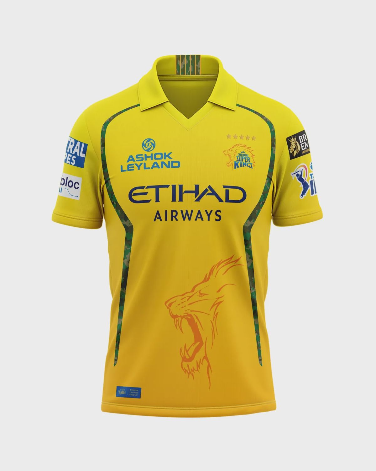 Chennai Super Kings - IPL Replica Jerseys 2026, Garment Size: 2XL