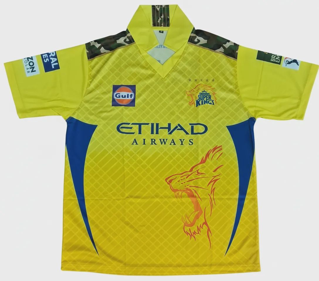 Chennai Super Kings - IPL Replica Jerseys 2025, Garment Size: 2XL