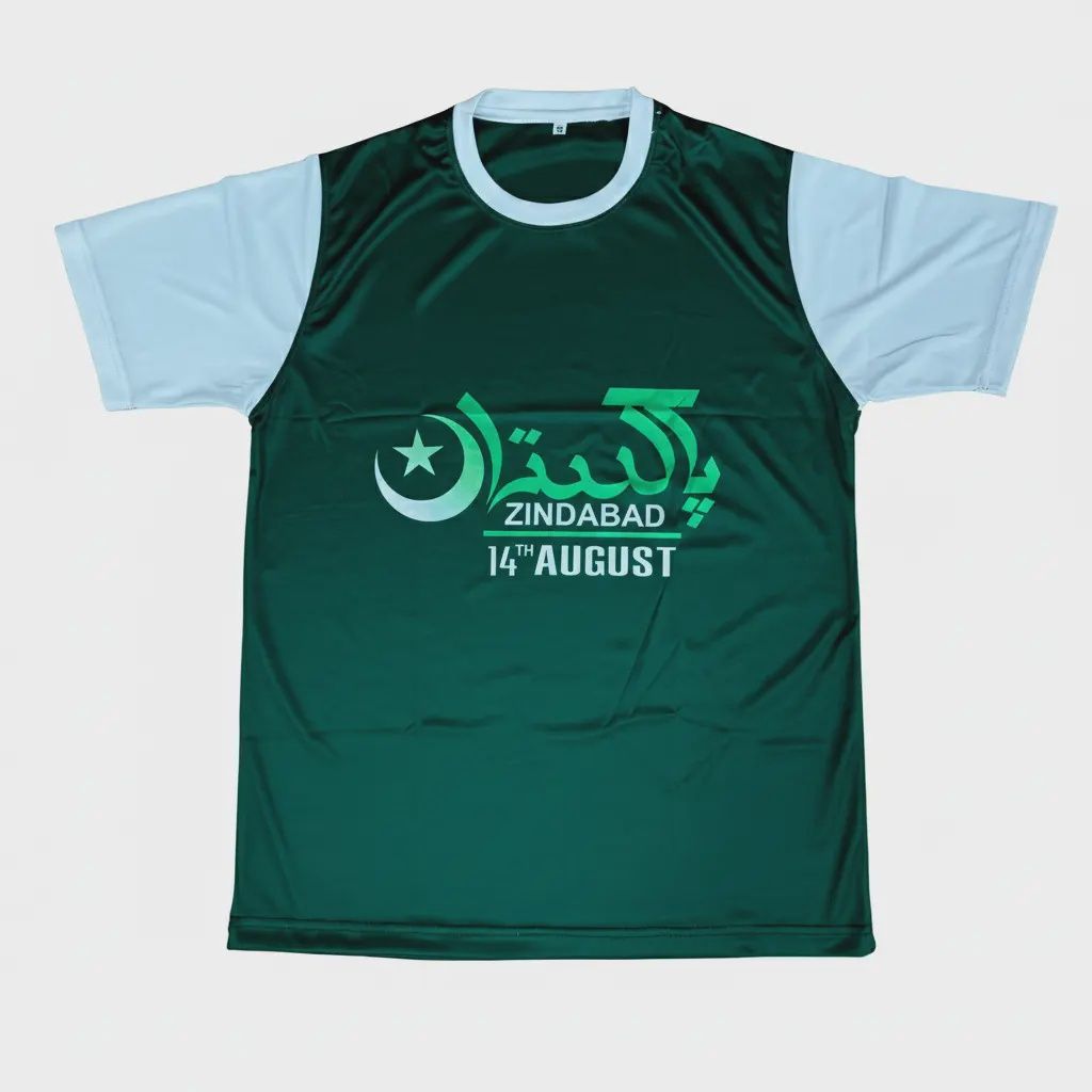 Pakistan Independence Jersey - IND002 (Green), Garment Size: 4 Years