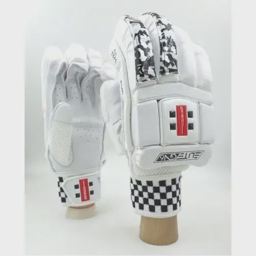 Gray Nicolls Batting Gloves - Camo Elite (WHITE), RH/LH: Left Hand