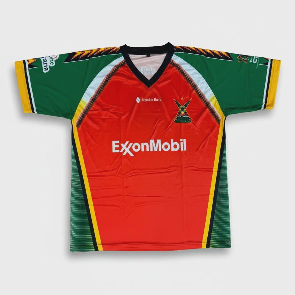 Guyana Amazon Warriors - CPL Replica Jerseys 2025 - Half Sleeve, Garment Size: 2XL