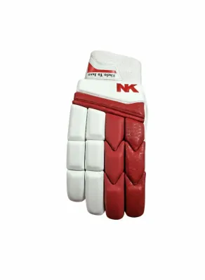 NK Batting Gloves - Red/White - Cut Finger