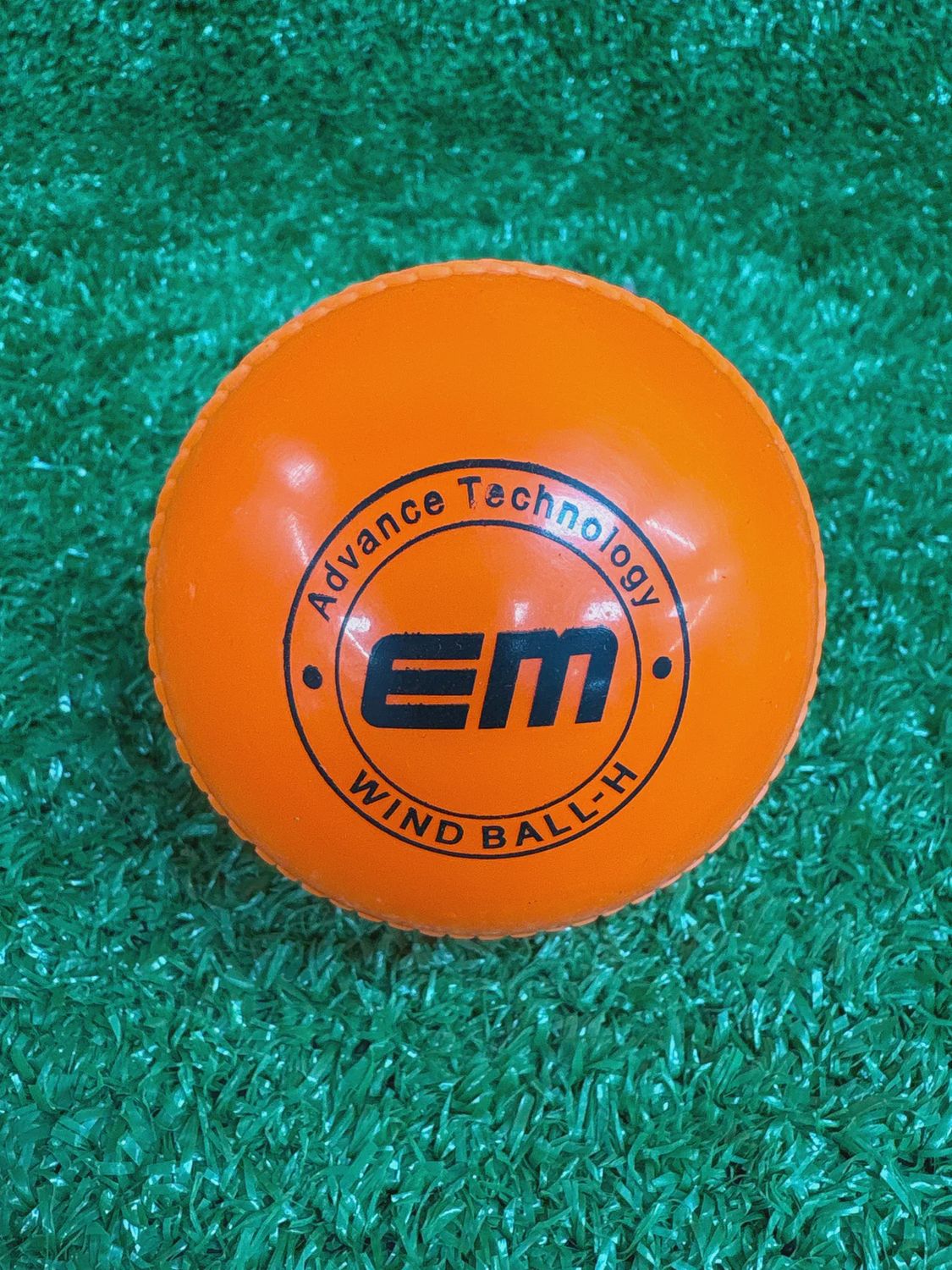 EM Heavy Windball Cricket Rubber Ball, Color: Orange