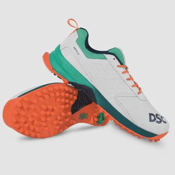 DSC Jaffa 22 Cricket Shoes White/Sea Green