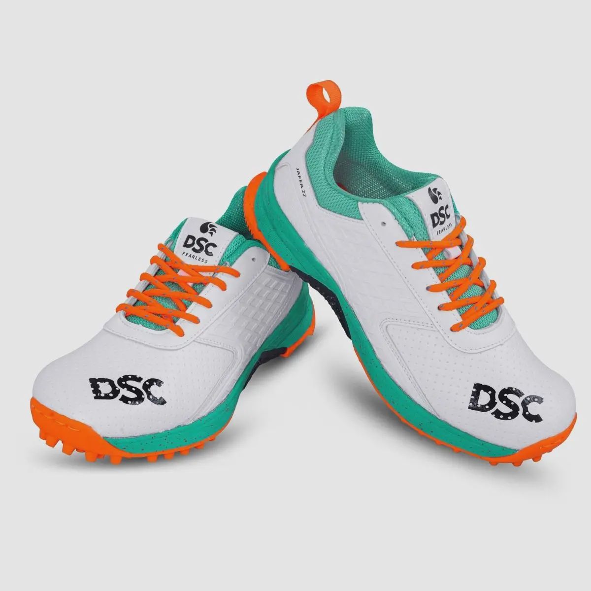 DSC Jaffa 22 Cricket Shoes White/Sea Green, Shoe Size: UK10/US11