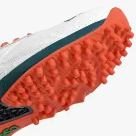 DSC Jaffa 22 Cricket Shoes White/Sea Green | Rubber Spikes