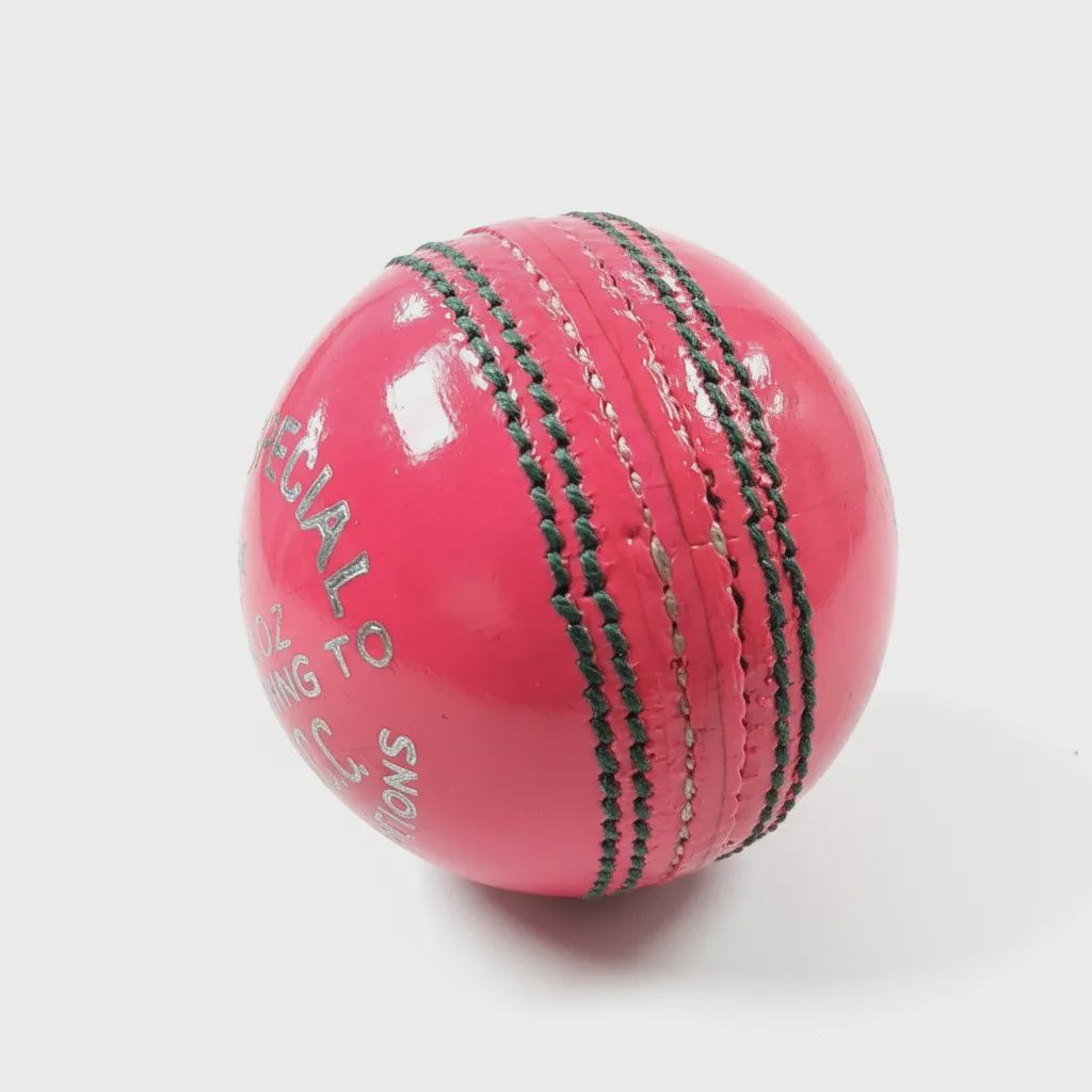 League Special Cricket Leather Ball, Color: Pink