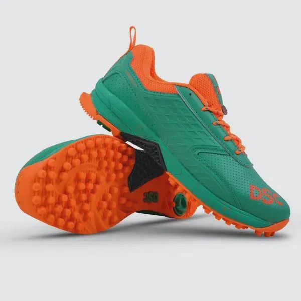DSC Jaffa 22 Cricket Shoes - Green, Shoe Size: UK10/US11