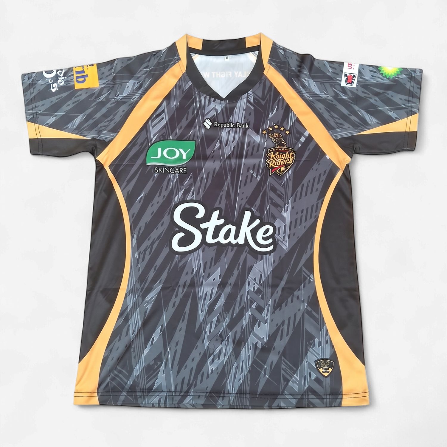 Trinbago Knight Riders (TKR) Black Practice Jersey 2026 - CPL, Garment Size: S