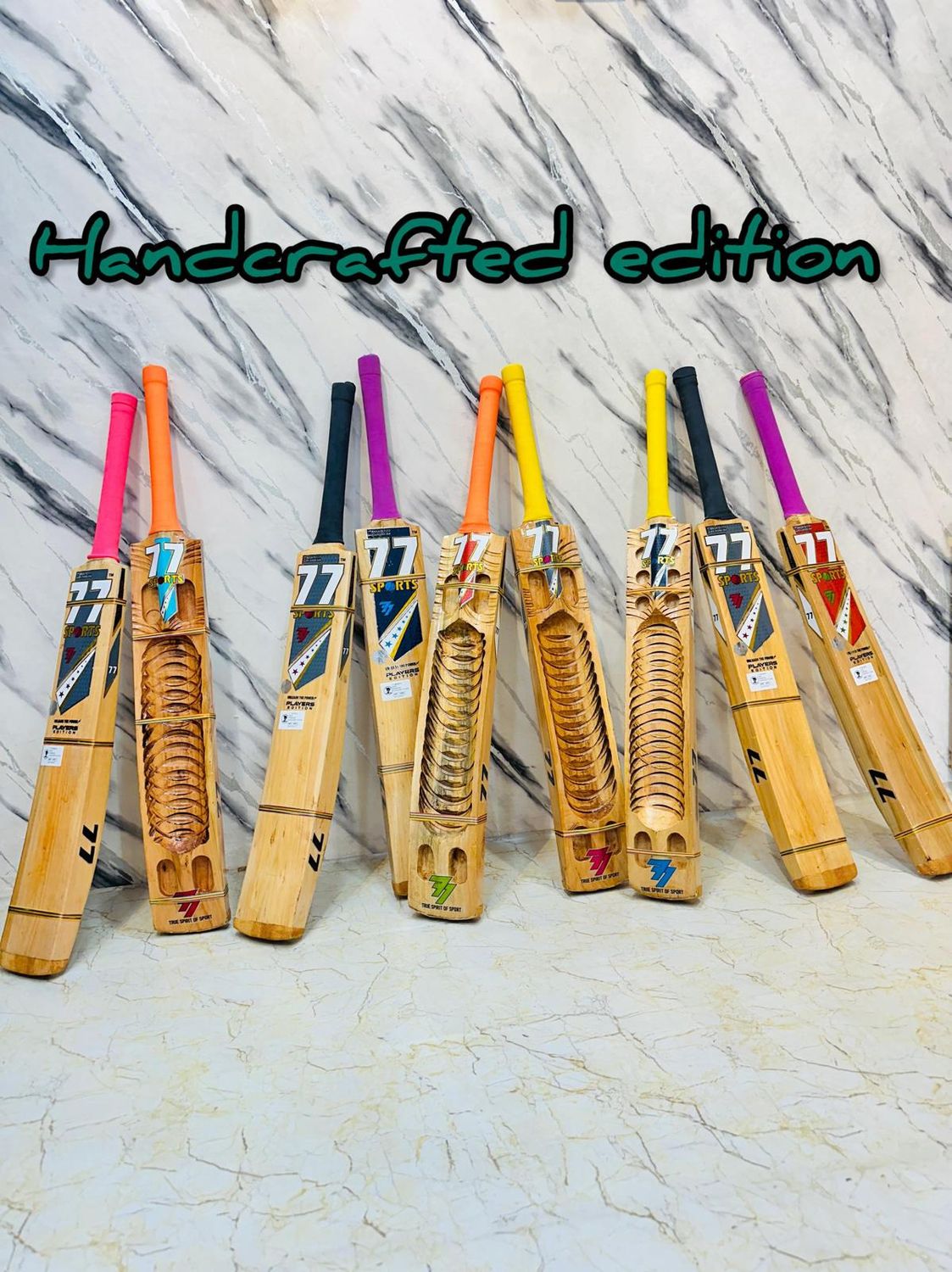 77 Sports Premium Handcrafted Edition Double Blade Cricket Bat